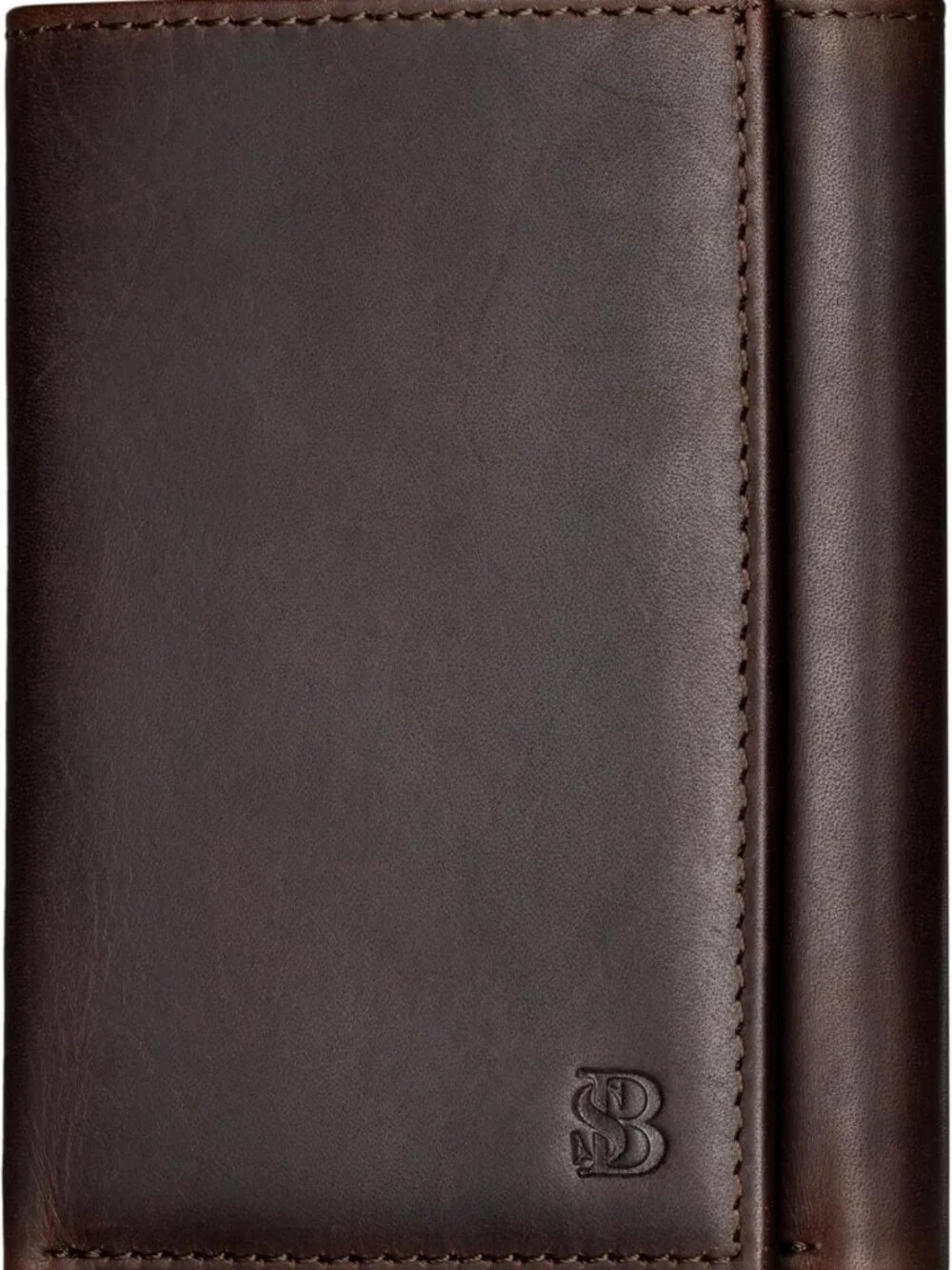 Slim RFID Blocking Leather Trifold Wallet for Men - 11 Card Slots, ID Window